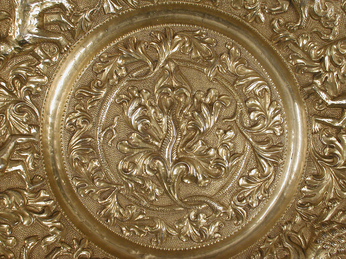 Plate, Silver-gilt; embossed, Italian or Portuguese