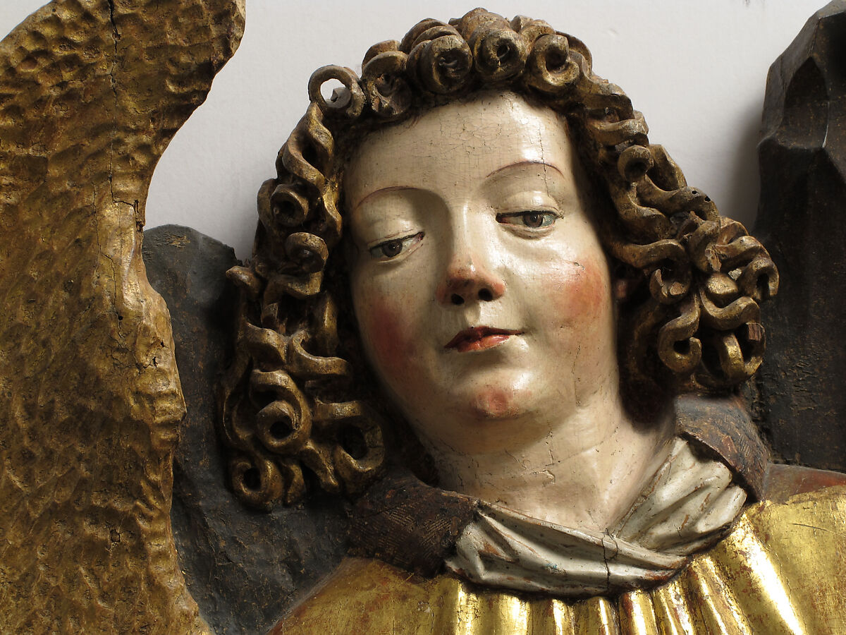 Baptism of Christ, Workshop of Veit Stoss (German, Horb am Neckar ca. 1445–1533 Nuremberg), Limewood with paint and gilding, German