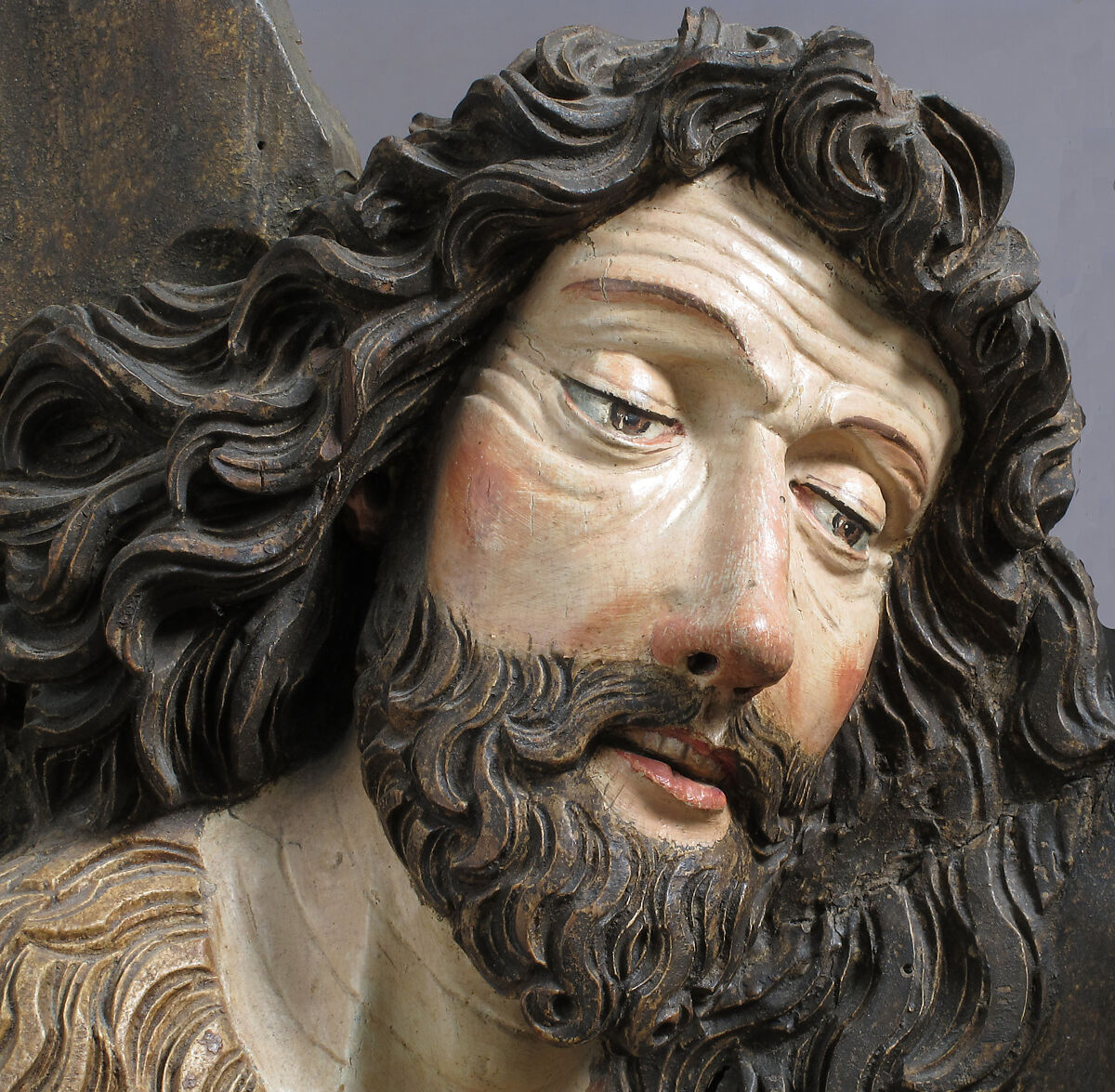 Baptism of Christ, Workshop of Veit Stoss (German, Horb am Neckar ca. 1445–1533 Nuremberg), Limewood with paint and gilding, German