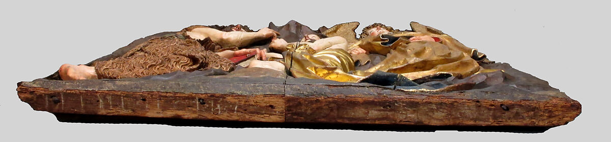 Baptism of Christ, Workshop of Veit Stoss (German, Horb am Neckar ca. 1445–1533 Nuremberg), Limewood with paint and gilding, German