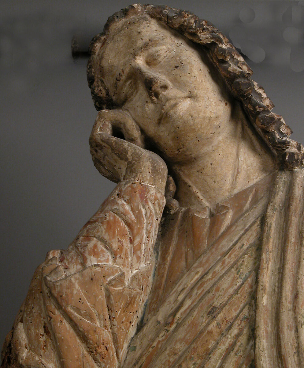 Saint John the Evangelist, Wood and paint, Austrian
