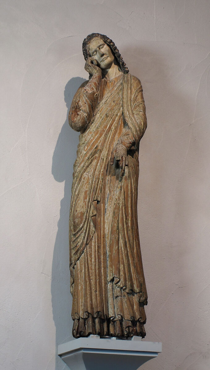 Saint John the Evangelist, Wood and paint, Austrian