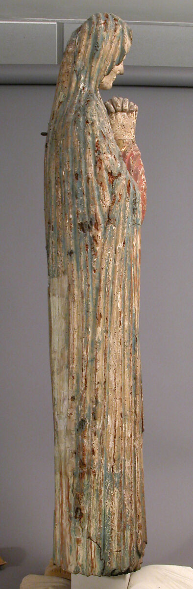 Mourning Virgin, Wood and paint, Austrian