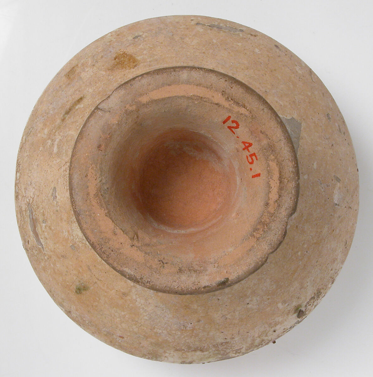 Footed Cup with Falconer, Earthenware, glazed, Byzantine