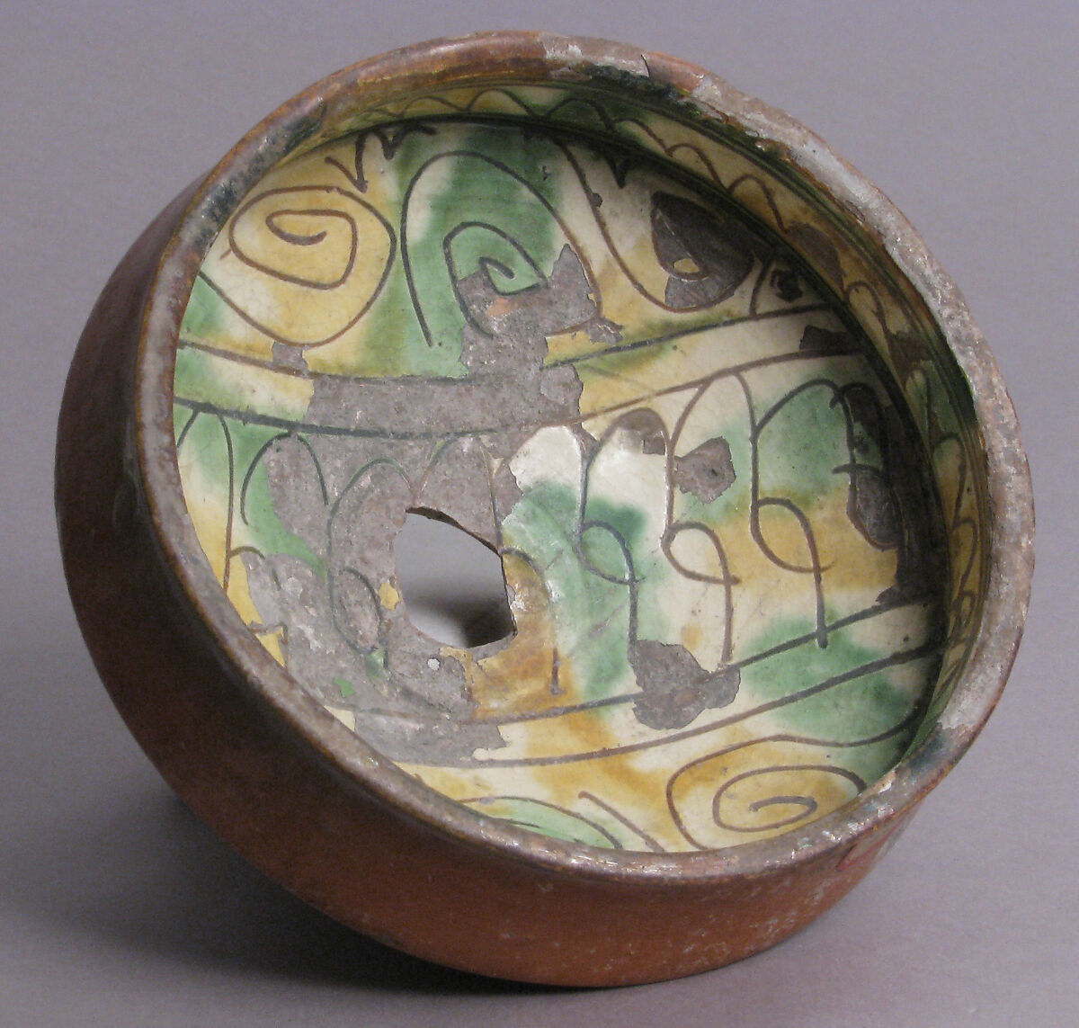 Bowl, Earthenware, glaze, Byzantine 