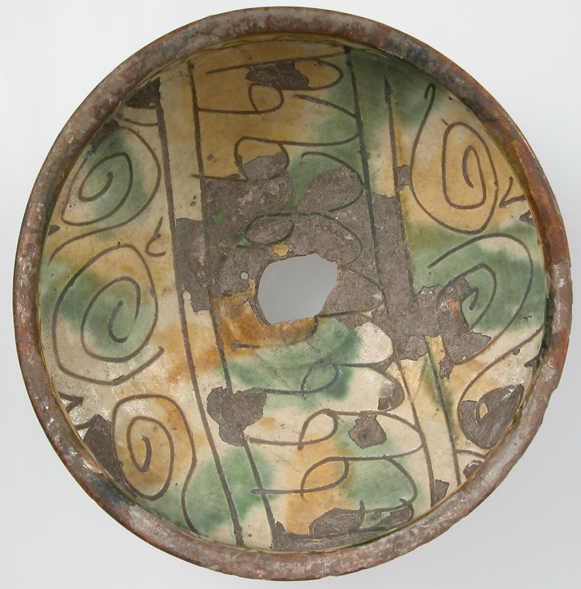 Bowl, Earthenware, glaze, Byzantine