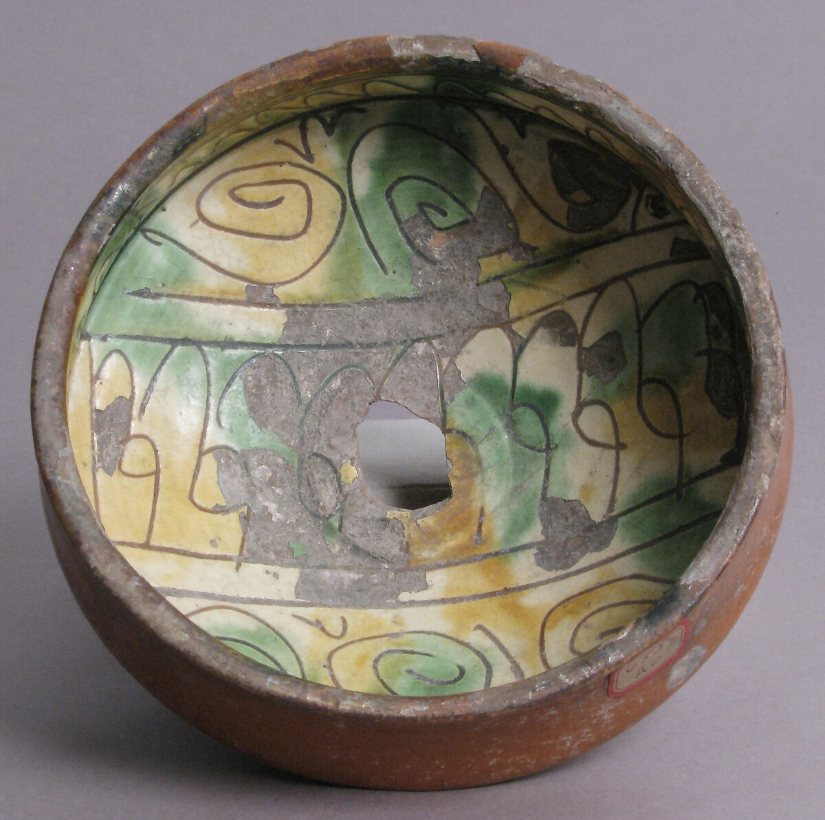 Bowl, Earthenware, glaze, Byzantine