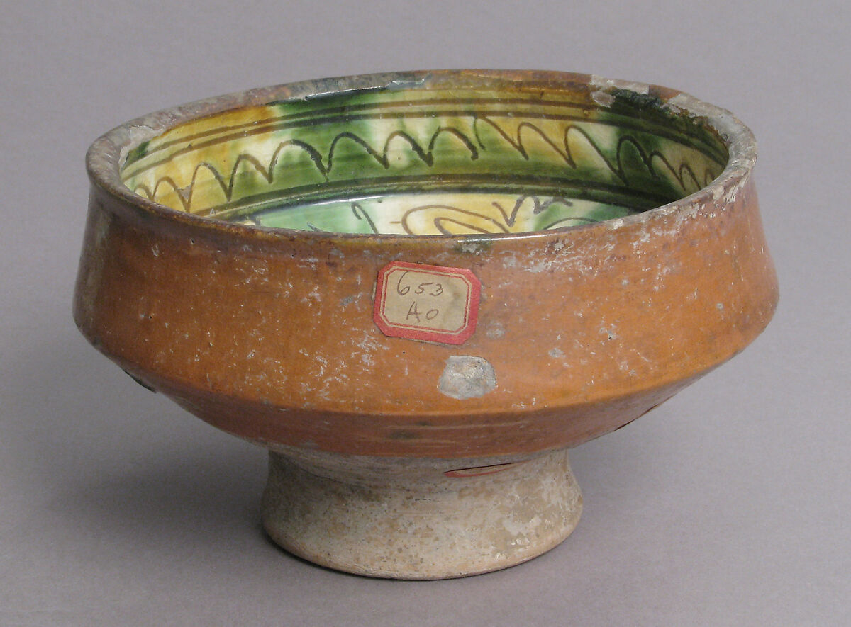 Bowl, Earthenware, glaze, Byzantine