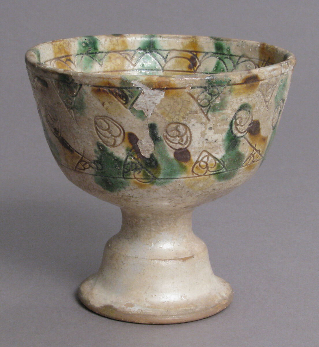 Bowl, Earthenware, glaze, Byzantine 