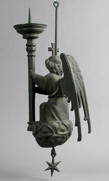 Hanging Pricket Candlestick, copper alloy, German