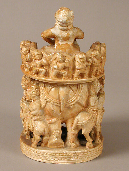 Chess Piece of a King, Plaster cast, Islamic
