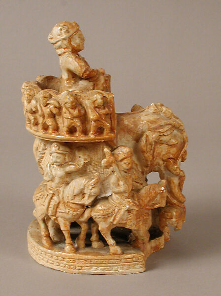 Chess Piece of a King, Plaster cast, Islamic