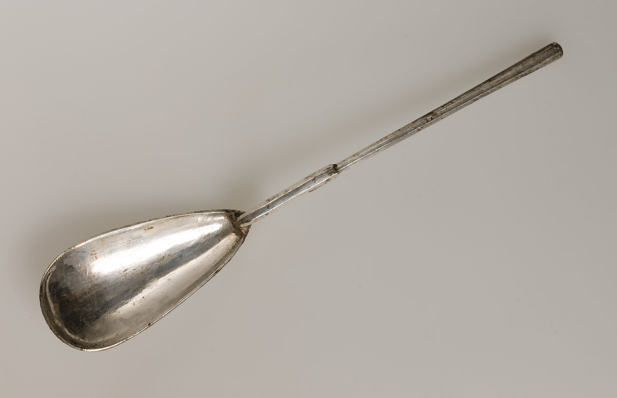 Spoon with Palm Fronds, Silver, Byzantine