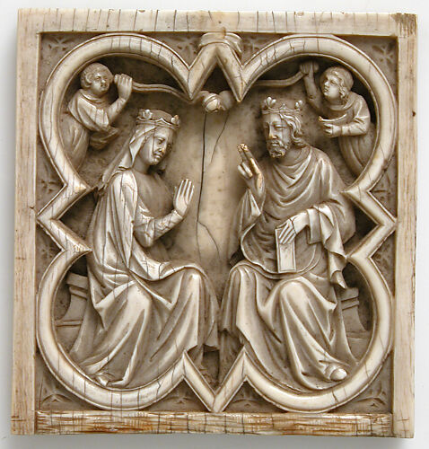 Panel with Coronation of the Virgin
