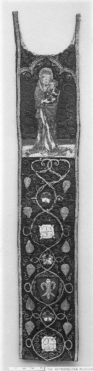 Orphrey, Silk, gold thread, French 