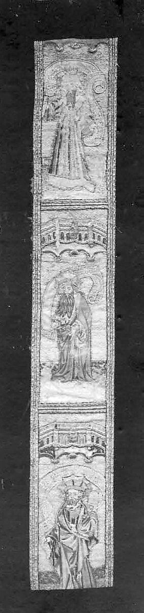 Orphrey, Silk, silver thread, Spanish 