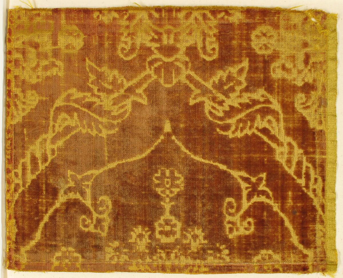 Panel of Velvet, Velvet, Italian