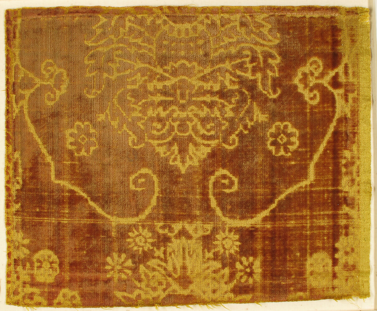 Panel of Velvet, Velvet, Italian