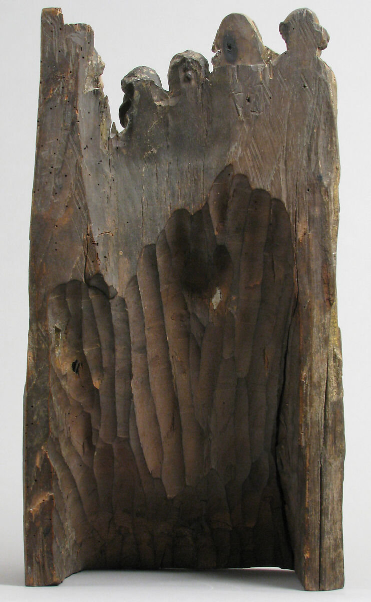 The Way to Calvary, with Saint Veronica Receiving the Veil Imprinted with the Face of Christ, Walnut, paint and gilding, South Netherlandish