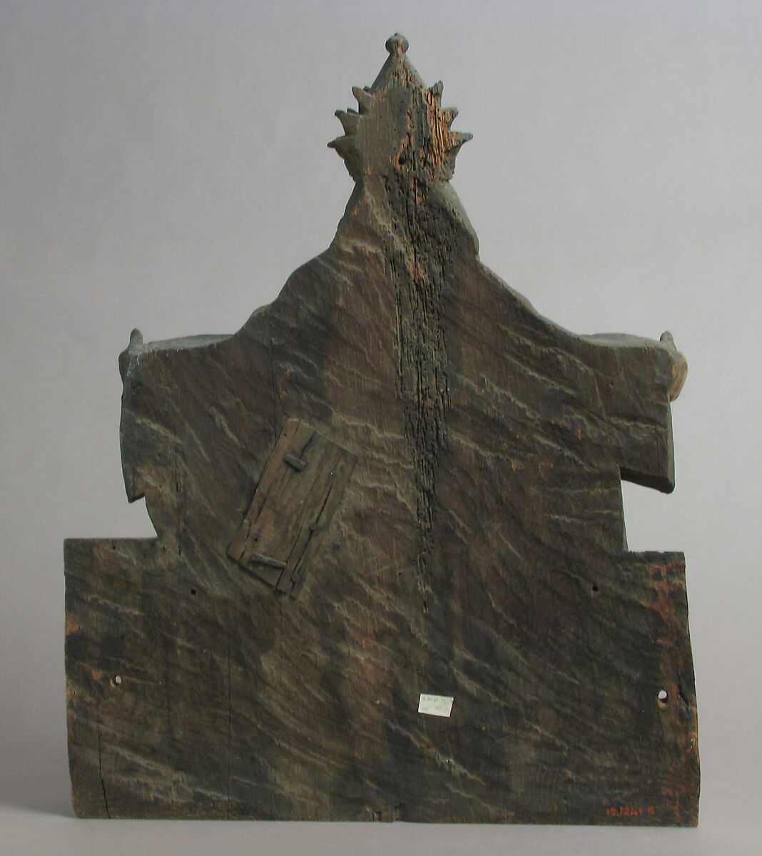 Sculpture of God The Father from Frame, Wood, polychromy, traces of gilding, French