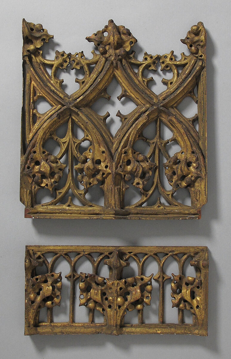 Panels, Wood, gilding, French 