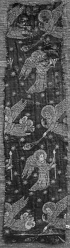Textile with Brocade, Silk, gold thread, Italian