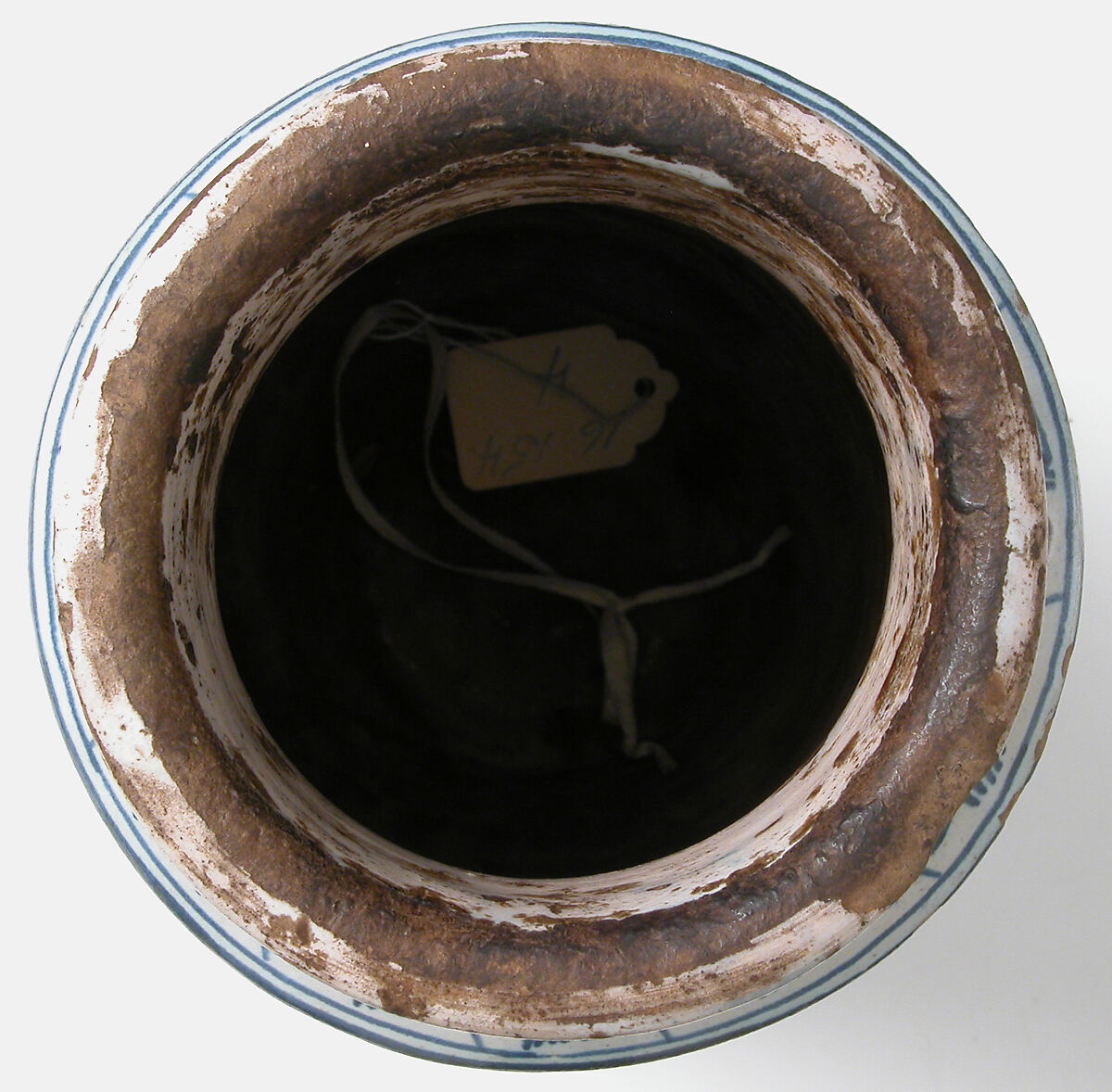 Pharmacy Jar, Tin-glazed earthenware, Italian