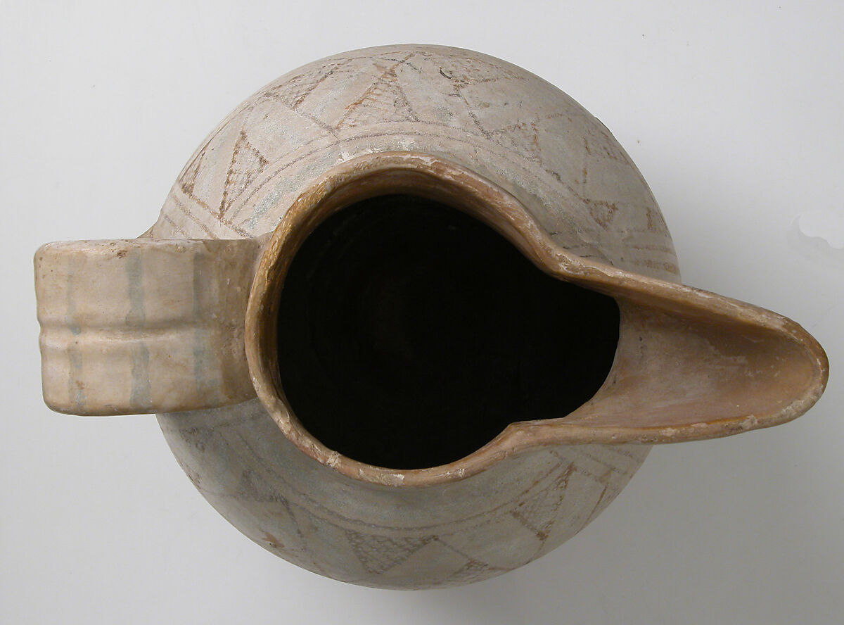 Jug, Earthenware, tin-glaze (Majolica), Italian