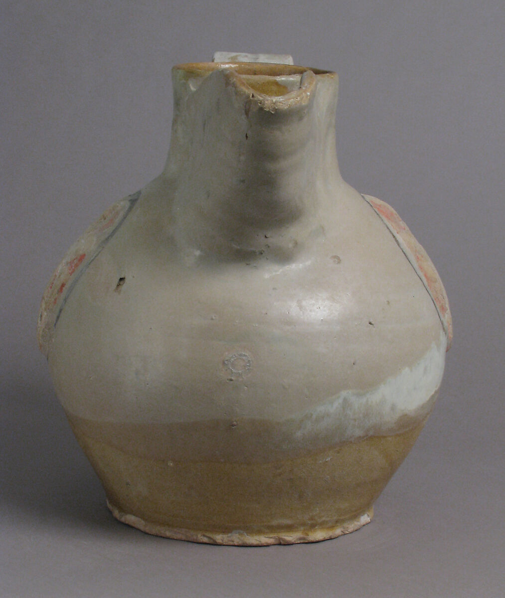 Jug, Earthenware, tin-glaze (Majolica), Italian