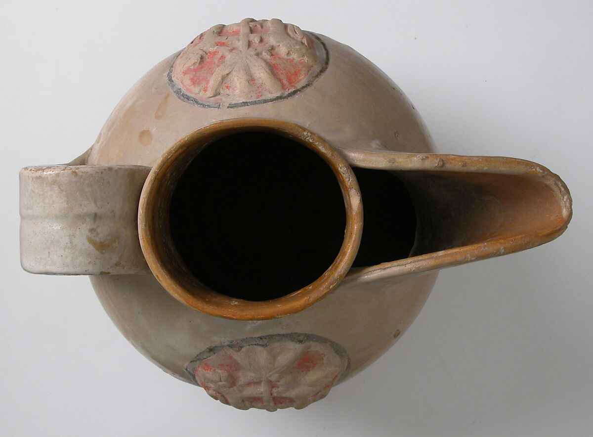 Jug, Earthenware, tin-glaze (Majolica), Italian