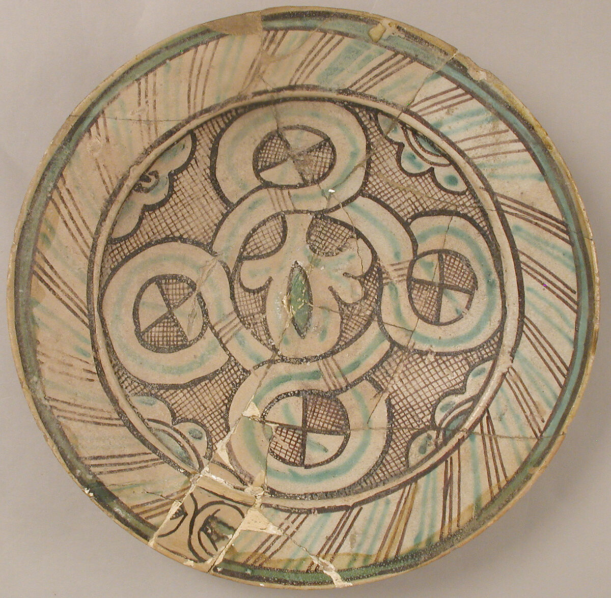 Dish, Earthenware, tin-glaze (Majolica), Italian 