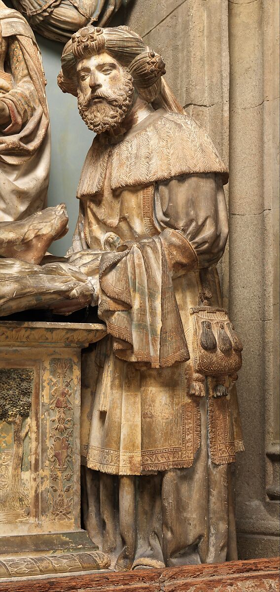 Entombment of Christ, Limestone, polychromy, French