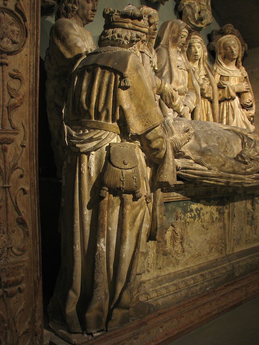 Entombment of Christ, Limestone, polychromy, French