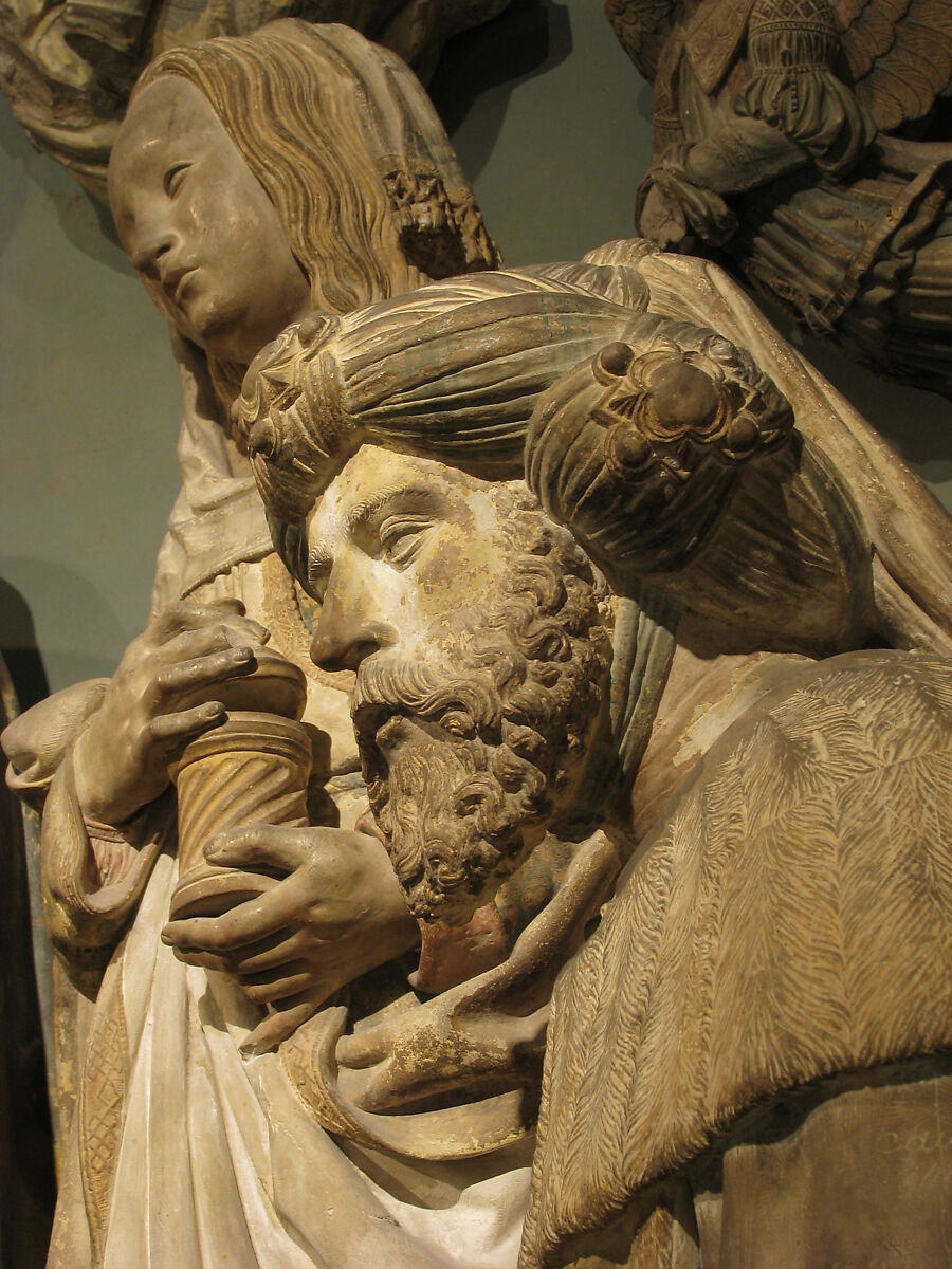 Entombment of Christ, Limestone, polychromy, French