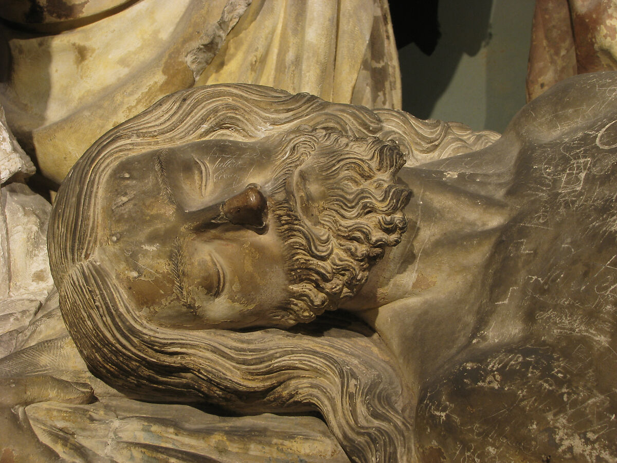 Entombment of Christ, Limestone, polychromy, French