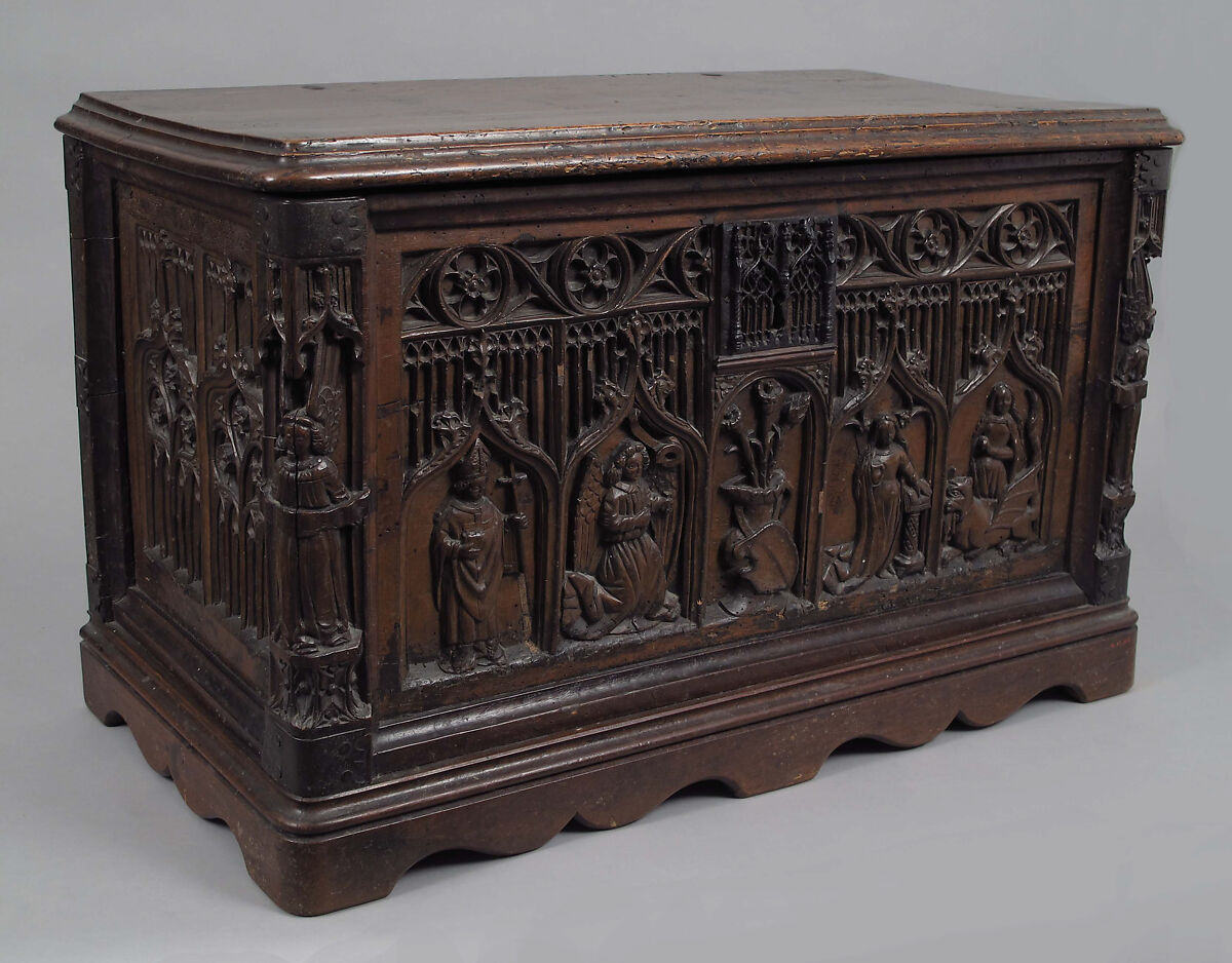 Chest, Walnut, iron, French