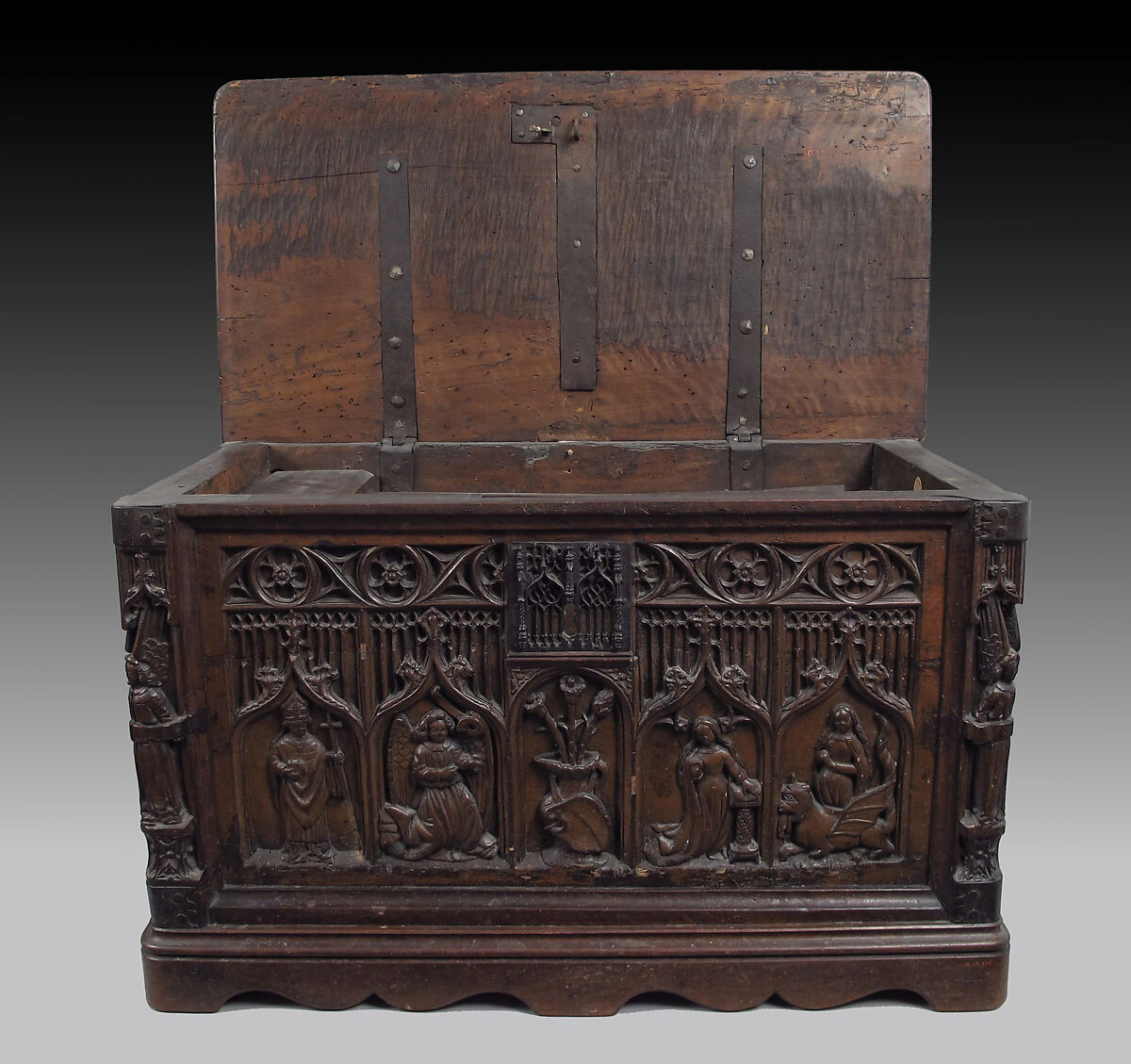 Chest, Walnut, iron, French