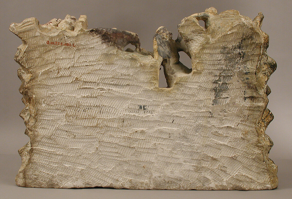 Nativity, Circle of Antoine Le Moiturier (French, ca. 1425–ca. 1497), Limestone with later paint and gilding, French