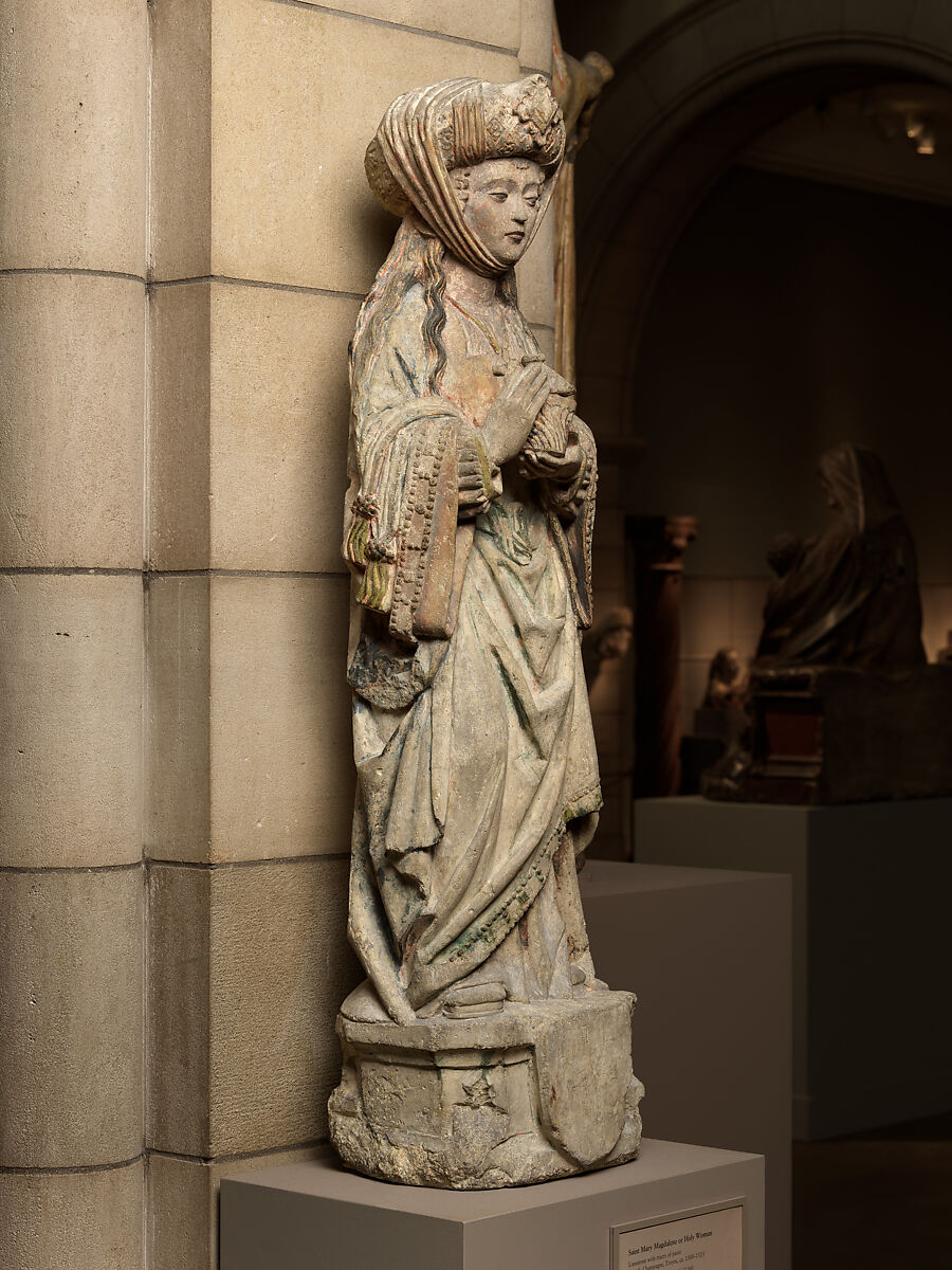Saint Mary Magdalene, Limestone with traces of paint, French