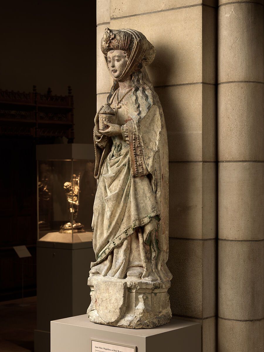 Saint Mary Magdalene, Limestone with traces of paint, French