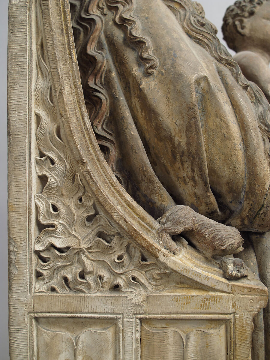 Virgin and Child, Limestone, traces of polychromy, French