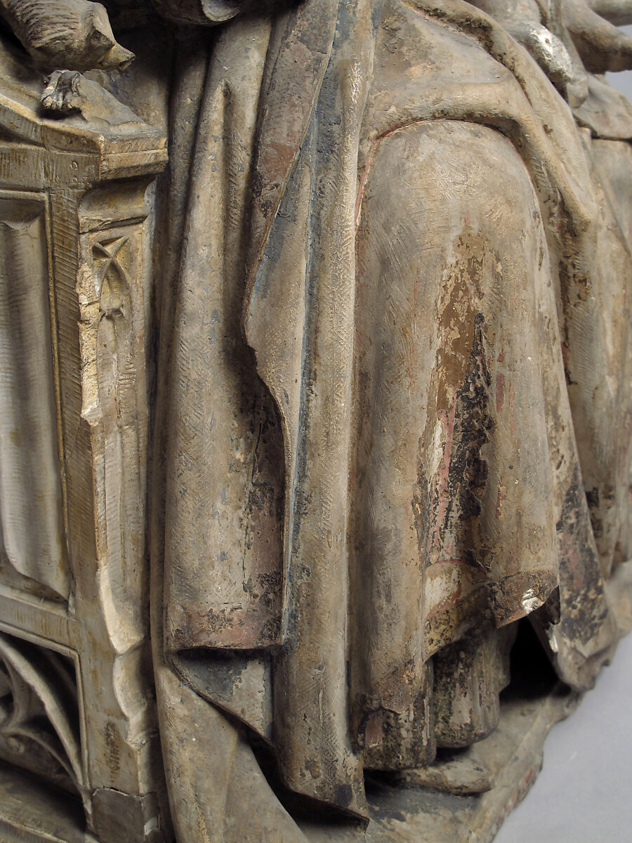 Virgin and Child, Limestone, traces of polychromy, French