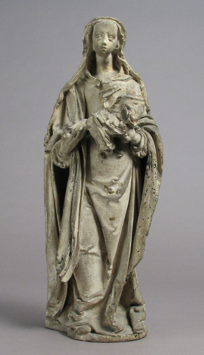 Virgin and Child, Atelier of the Juliots, Limestone, traces of polychromy, French 