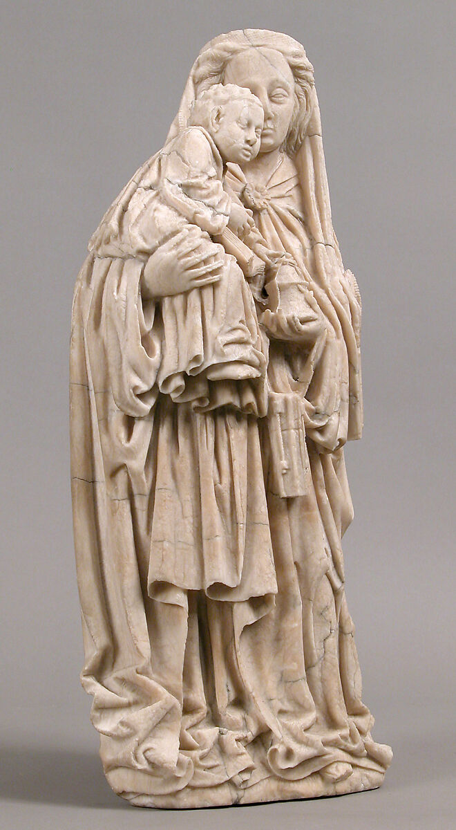 Virgin and Child, Alabaster, French