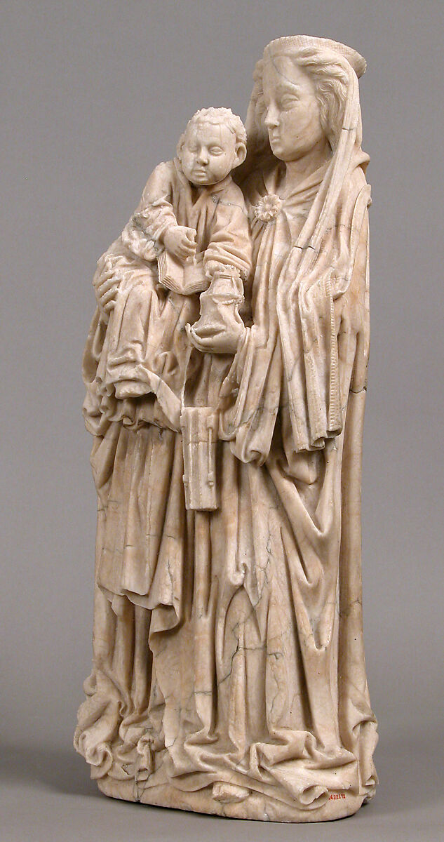 Virgin and Child, Alabaster, French