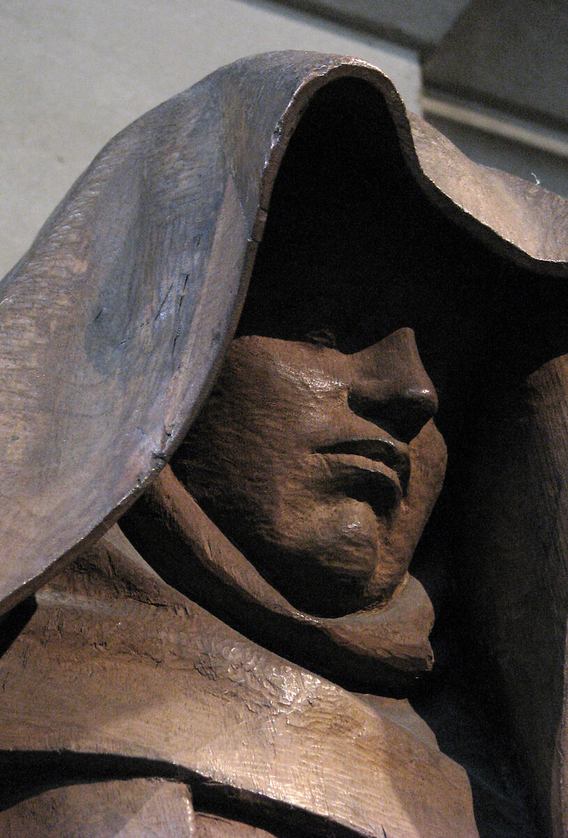 Mourning Virgin from a Crucifixion Group, Walnut with traces of paint, French