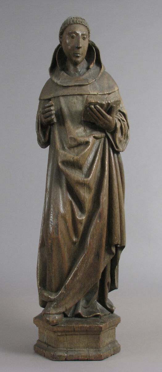 Monastic Saint, Oak, Netherlandish (?)