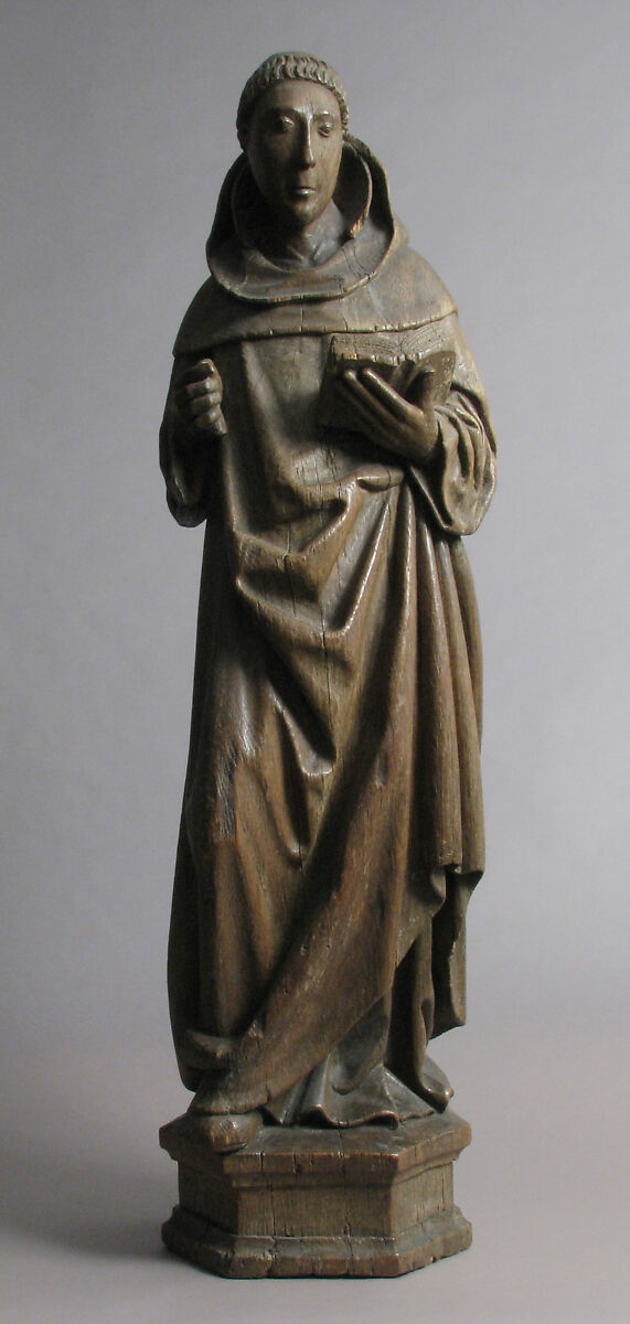 Monastic Saint, Oak, Netherlandish (?)