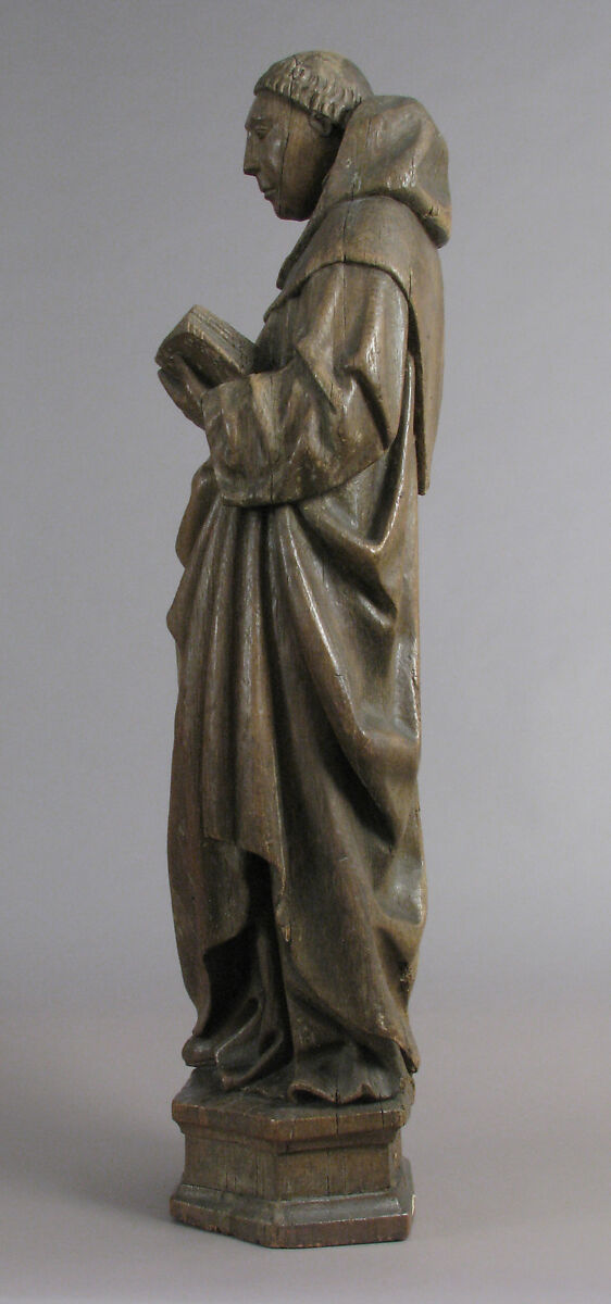 Monastic Saint, Oak, Netherlandish (?)