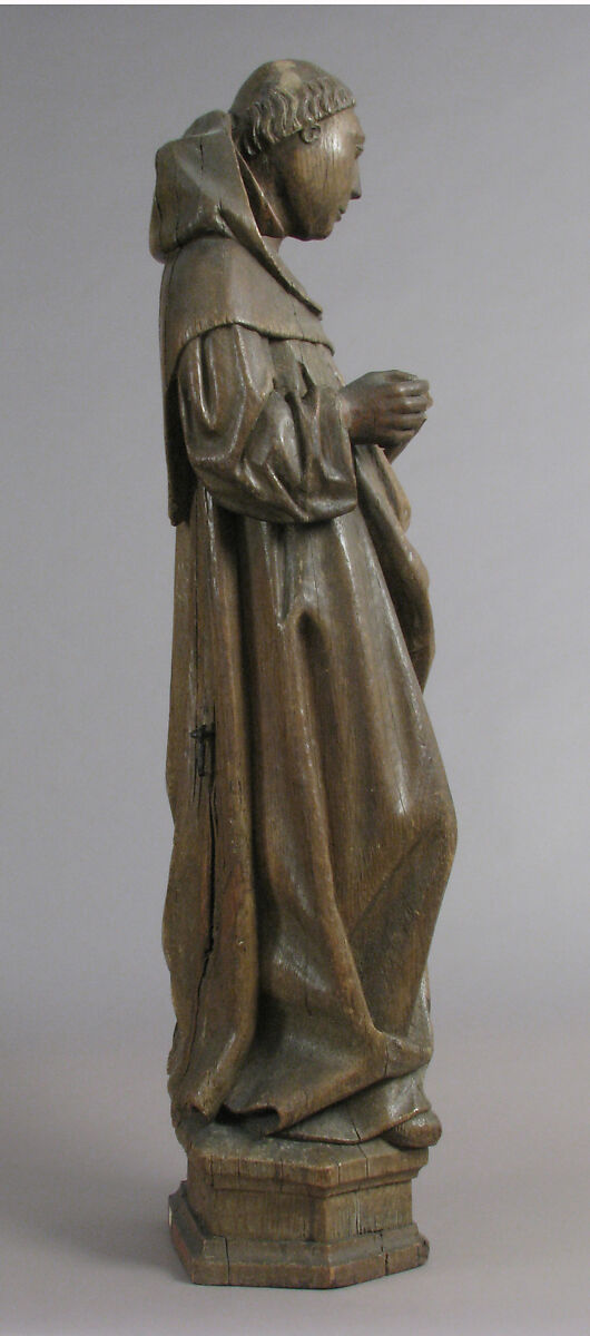 Monastic Saint, Oak, Netherlandish (?)